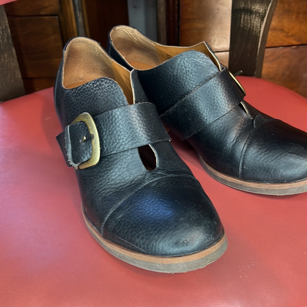 Kork Ease oxfords buckle witchy heeled black brown brogue dark academia shoes